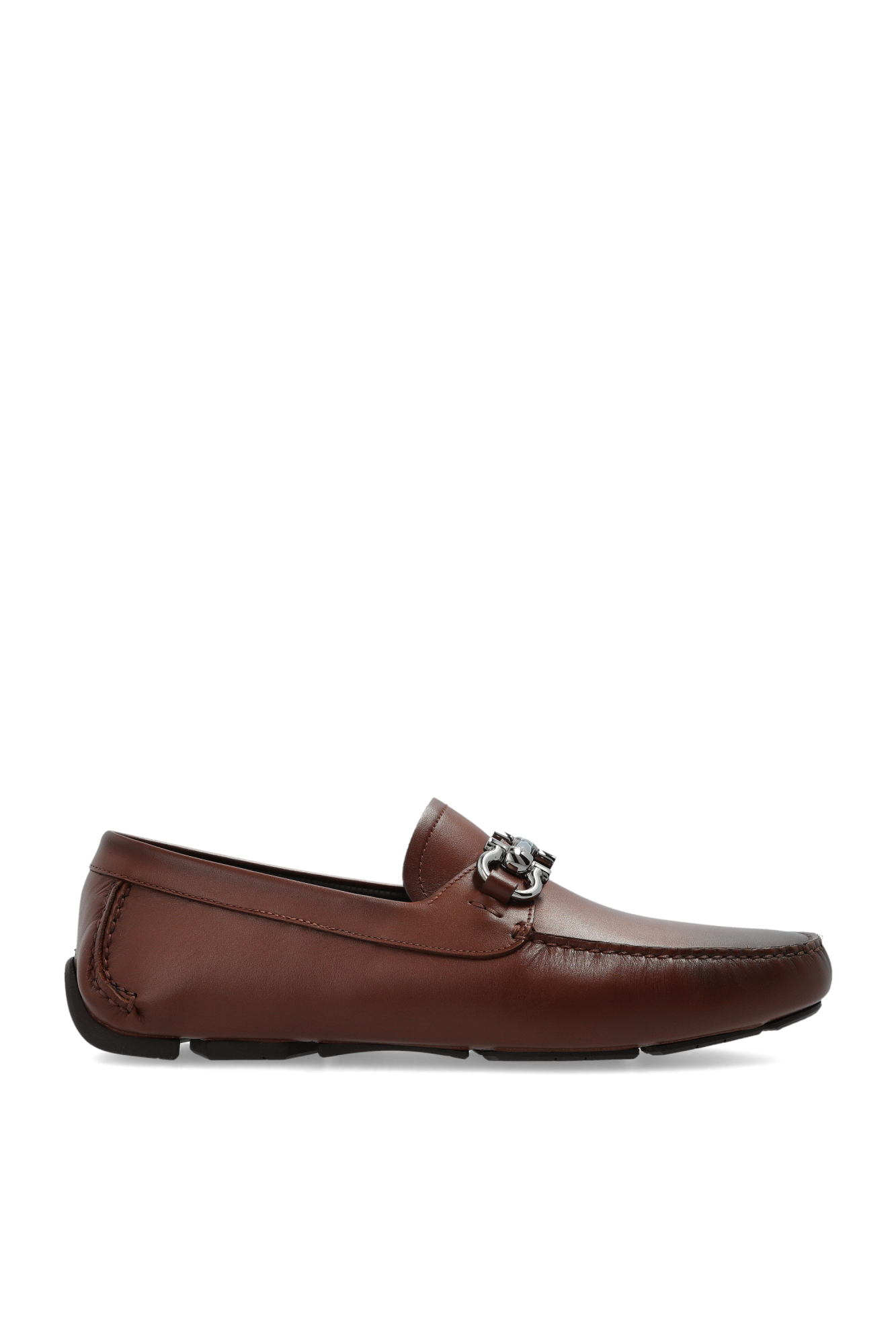 24AW new/FERRAGAMO イリーナレザーローファー Loafer Brown Salvatore Ferragamo Men Gerolamo Suede Leather Loafers